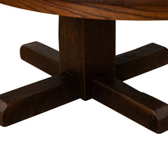60" Round Barn Wood Dining Table