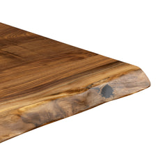 Galveston Live Edge Walnut Slab Dining Table