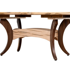 Galveston Live Edge Walnut Slab Dining Table