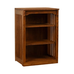 24" x 36" Solid Oak Mission Spindle Compact Bookcase
