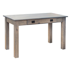 Amish Heavy 3" Legs Desk,  Character Quarter Sawn Oak