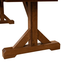 Distressed Plank Top Dining Table