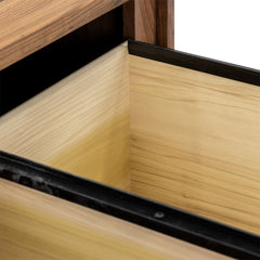 2 - Drawer 1 - Door Walnut Cabinet