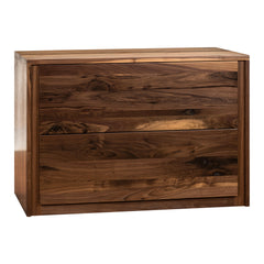 2 - Drawer Walnut Filing Cabinet