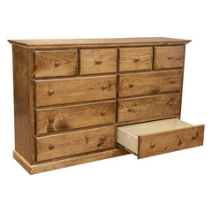 Pine 10 Drawer Dresser