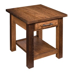 Reclaimed Barn Wood End Table