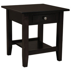 22" x 22" Amish Mission Dark Finish End Table