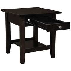 22" x 22" Amish Mission Dark Finish End Table