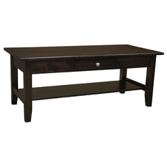48" x 19" Amish Coffee Table w/ Drawer