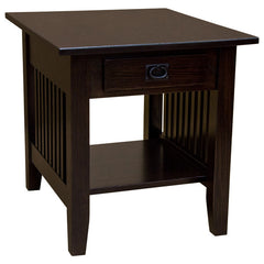 22" Amish Mission Onyx End Table