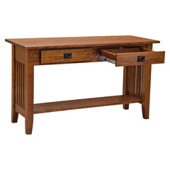 48" Amish Mission 2-Drawer Sofa Table