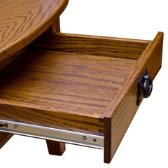42" Oval Amish Mission One-Drawer Coffee Table