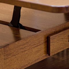 48" Custom Prairie Lift Top Coffee Table