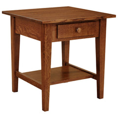 22" x 22" Amish Mission Shaker End Table w/ Drawer