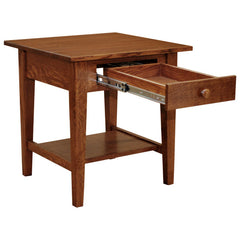 22" x 22" Amish Mission Shaker End Table w/ Drawer