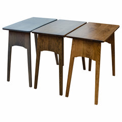 Cherry Wood  Amish Folding Table-Pewter