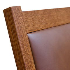 Mission Slat Rocker w/ Leather