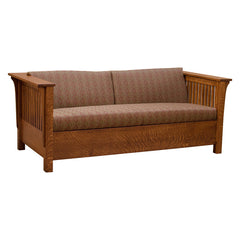 Amish Prairie Sleep Sofa Bed- 1/4 White Oak