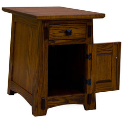 16" Amish Mission One Drawer-One Door End Table