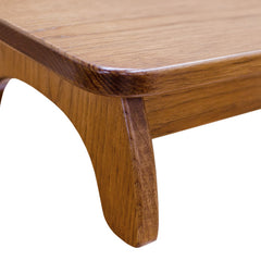 Slant Wood Foot Stool- Elm