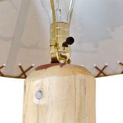 Rustic Lodge Pole Floor Lamp