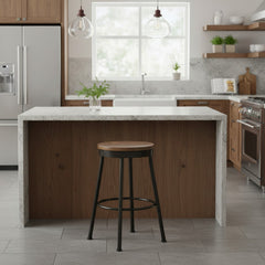 Metal Base 24" Swivel Barstool