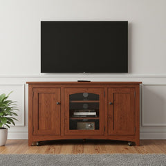 Modern Shaker TV Stand on Casters