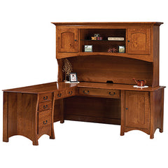 Master L Desk With Hutch