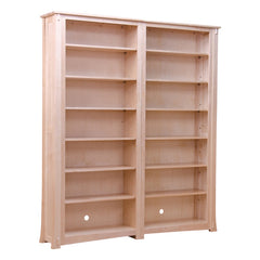Exquisite Pair of Hard Maple Bookcase