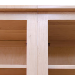 Exquisite Pair of Hard Maple Bookcase