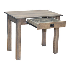 Amish Heavy 3" Legs Desk,  Character Quarter Sawn Oak