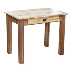 Amish Heavy 3" Legs Desk,  Wormy Maple / Character Walnut