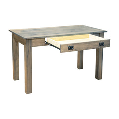 Amish Heavy 3" Legs Desk,  Brown Maple