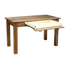 Amish Heavy 3" Legs Desk,  Brown Maple  Cocoa