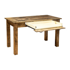 Amish Heavy 3" Legs Desk,  Brown Maple  Jacobean