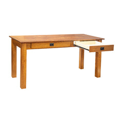 Amish Heavy 3" Legs Desk, 1/4 Sawn Oak