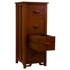 Amish Greene & Greene 4-Drawer File Cabinet