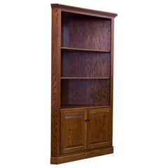 Amish Traditional Corner Wall Bookcase