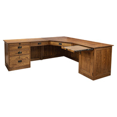 80" L-Shaped Mission Desk