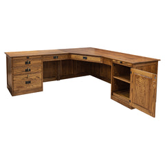 80" L-Shaped Mission Desk