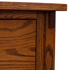 Two-Drawer Amish Mission File Cabinet, Red Oak