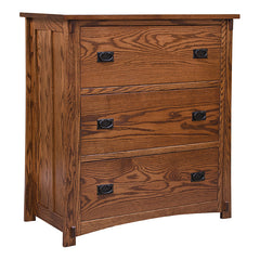 Dutch Mission 3 Drawer Lateral File