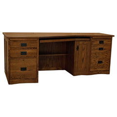 80" Amish Mission Wedge Desk