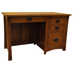 48" x 24" Mission Four Drawer Desk