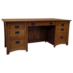 72" Mission Seven Drawer Desk