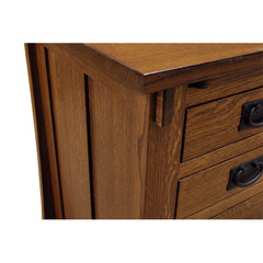 72" Mission Seven Drawer Desk