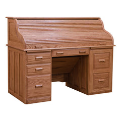 Roll Top Desk - Red Oak