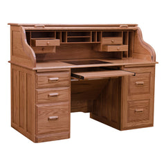Roll Top Desk - Red Oak