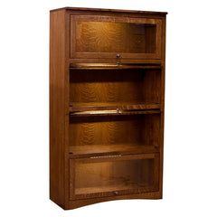 Lawyers Bookcase- 1/4 White Oak