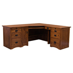 74" Mission Wedge Desk